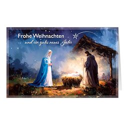 Grußkarte Weihnachten »Christi Geburt«